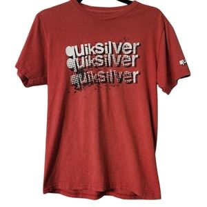 Quiksilver Men's Short-sleeve T-shirt Size Small Red